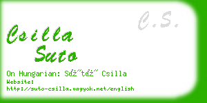 csilla suto business card